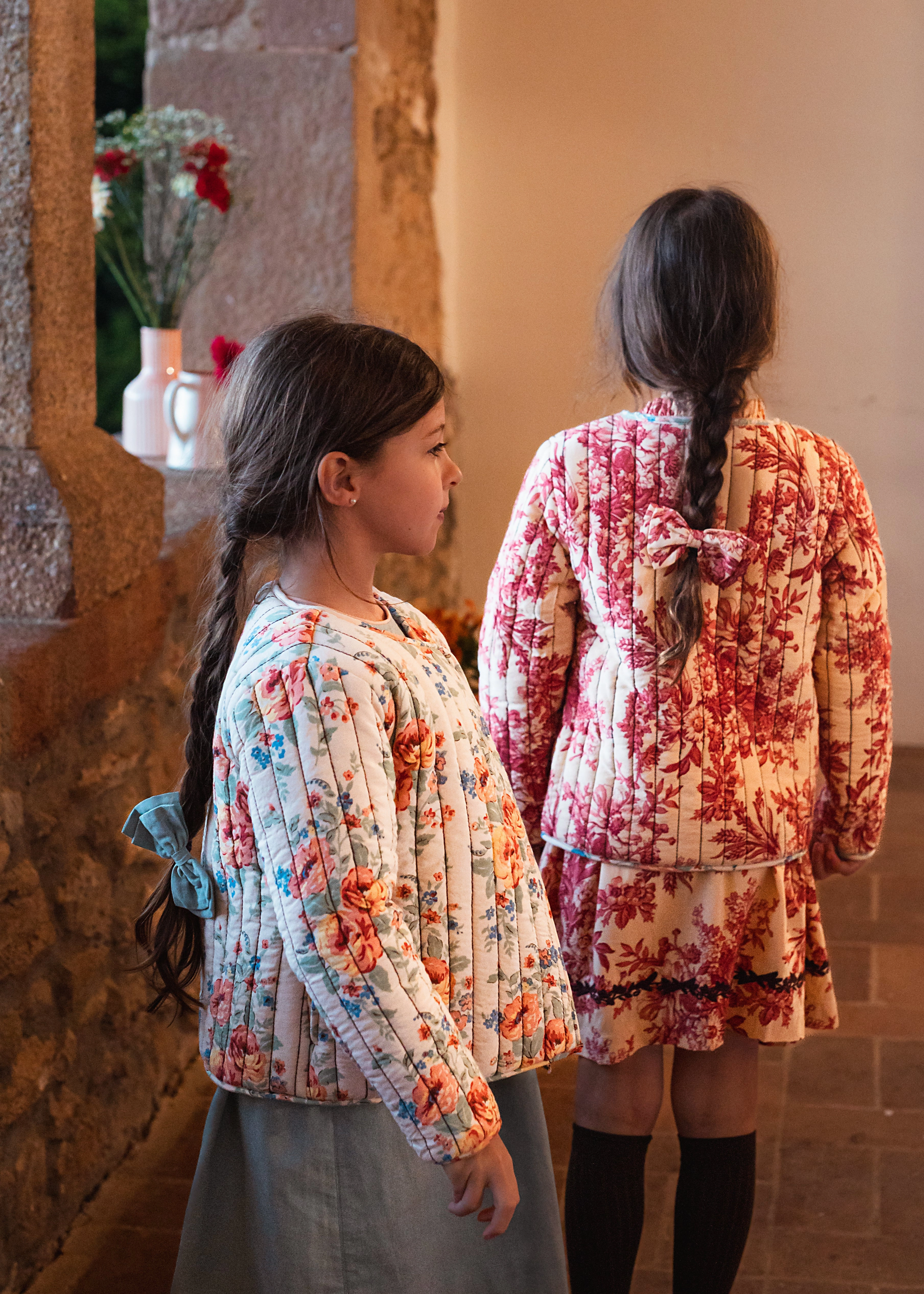 Auxiliary Attachment Points Bachaa Charming Reversible Jacket, Amor & Sweet Heart prints