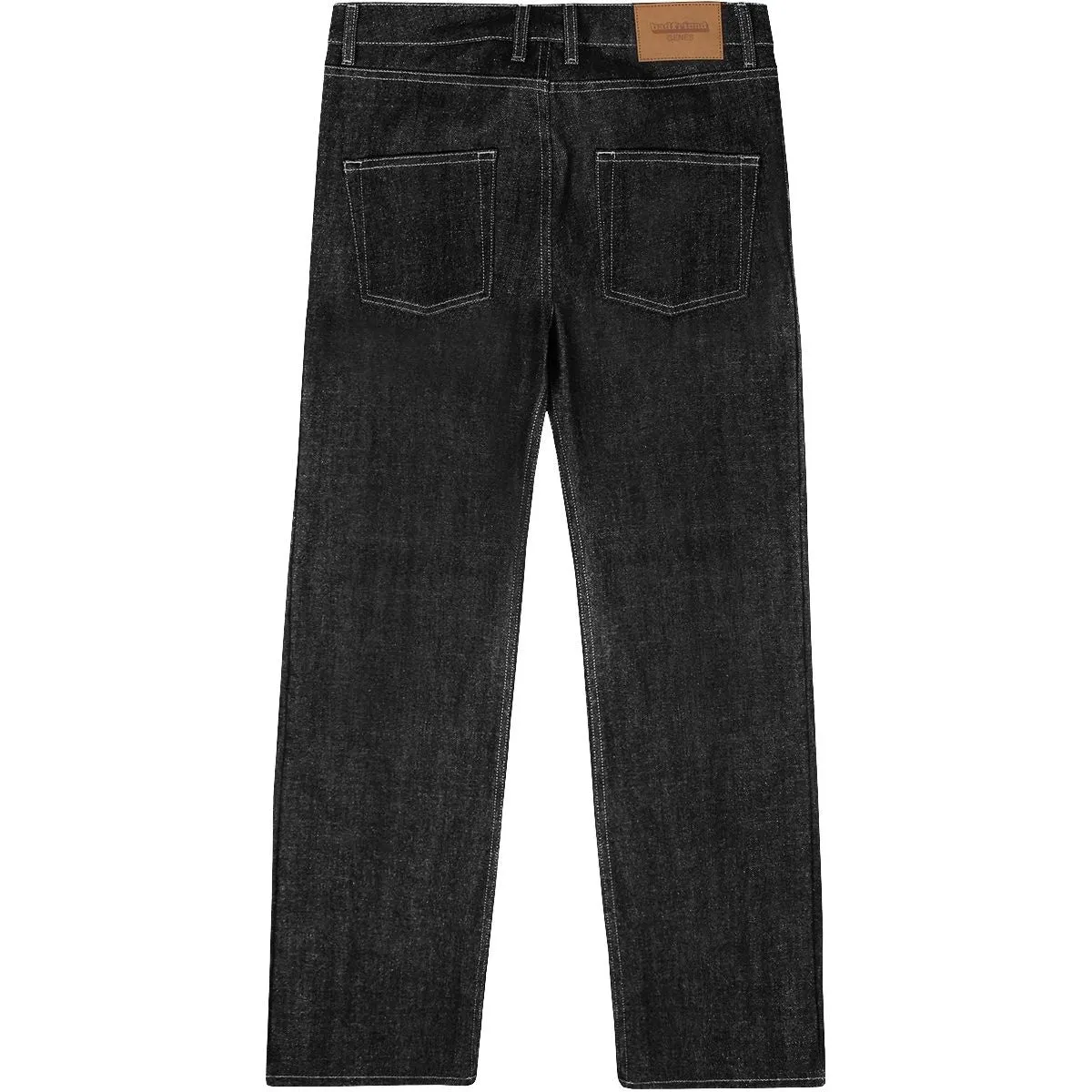 Badfriend "Star Pant (Embroidery) Raw Denim" M - Black / White Easy Wash Calm Core