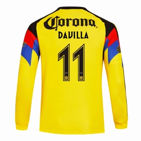 adidas Davila Club Am??rica 25/26 Long Sleeve Home Jersey (Yellow) Daily Training