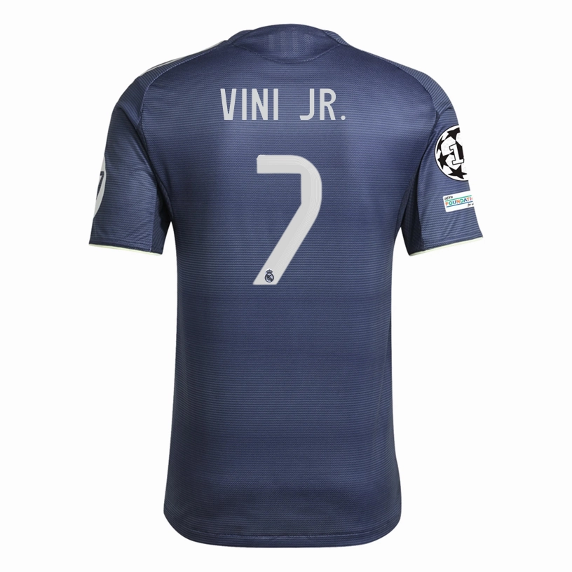 Ultra Comfort Casual Motion adidas Vini Jr. Real Madrid Authentic Away Jersey 25/26 w/ Champions League Patches (Legend Ink
