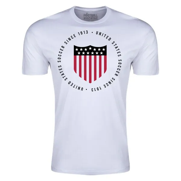 Chic Formal Elegance Football Machine United States Centennial T-Shirt (White)
