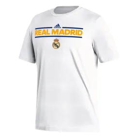 Linen blend adidas Real Madrid T-Shirt (White)