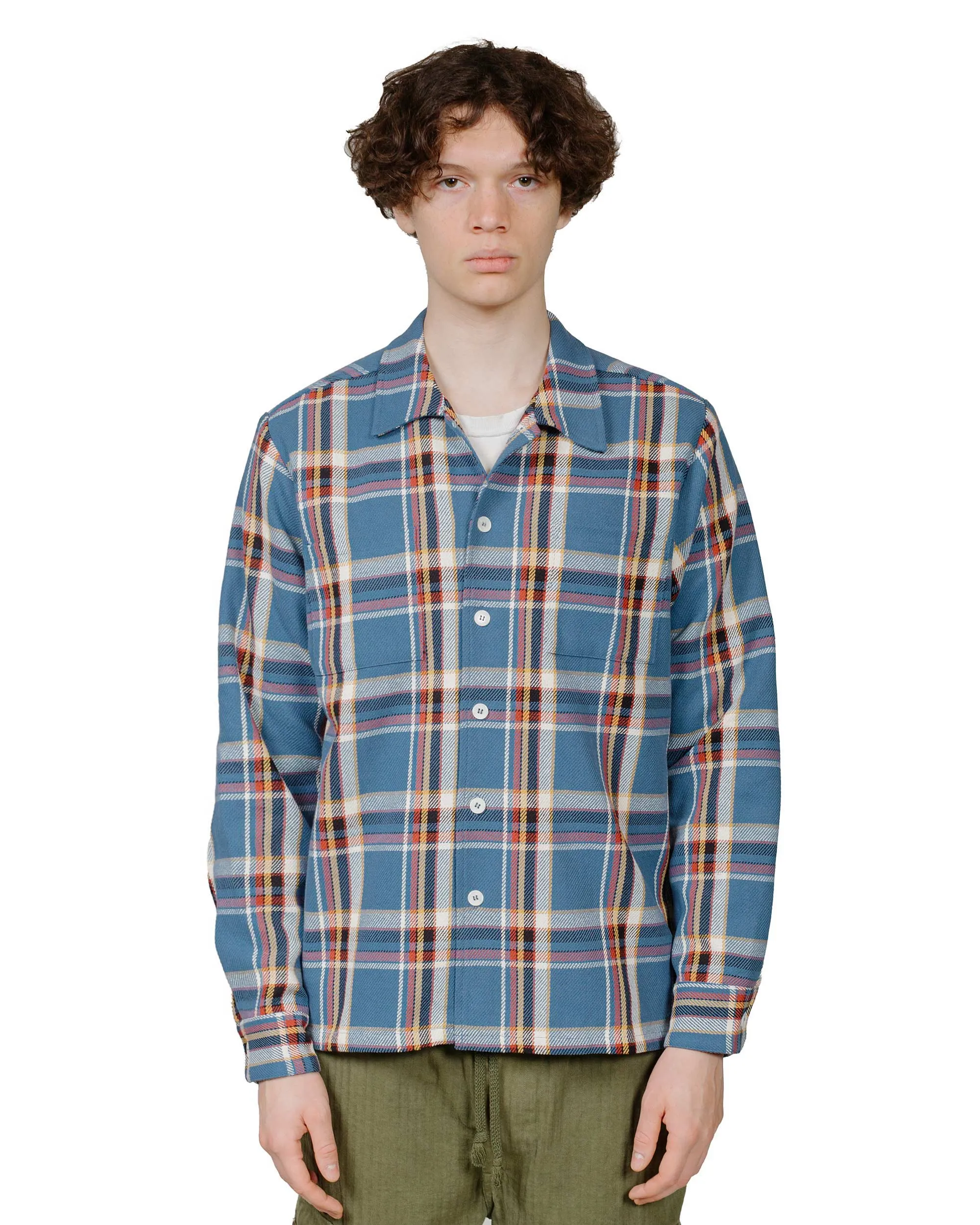 Bather Marlin Plaid Flannel Shirt Budget Friendly Loose Fit