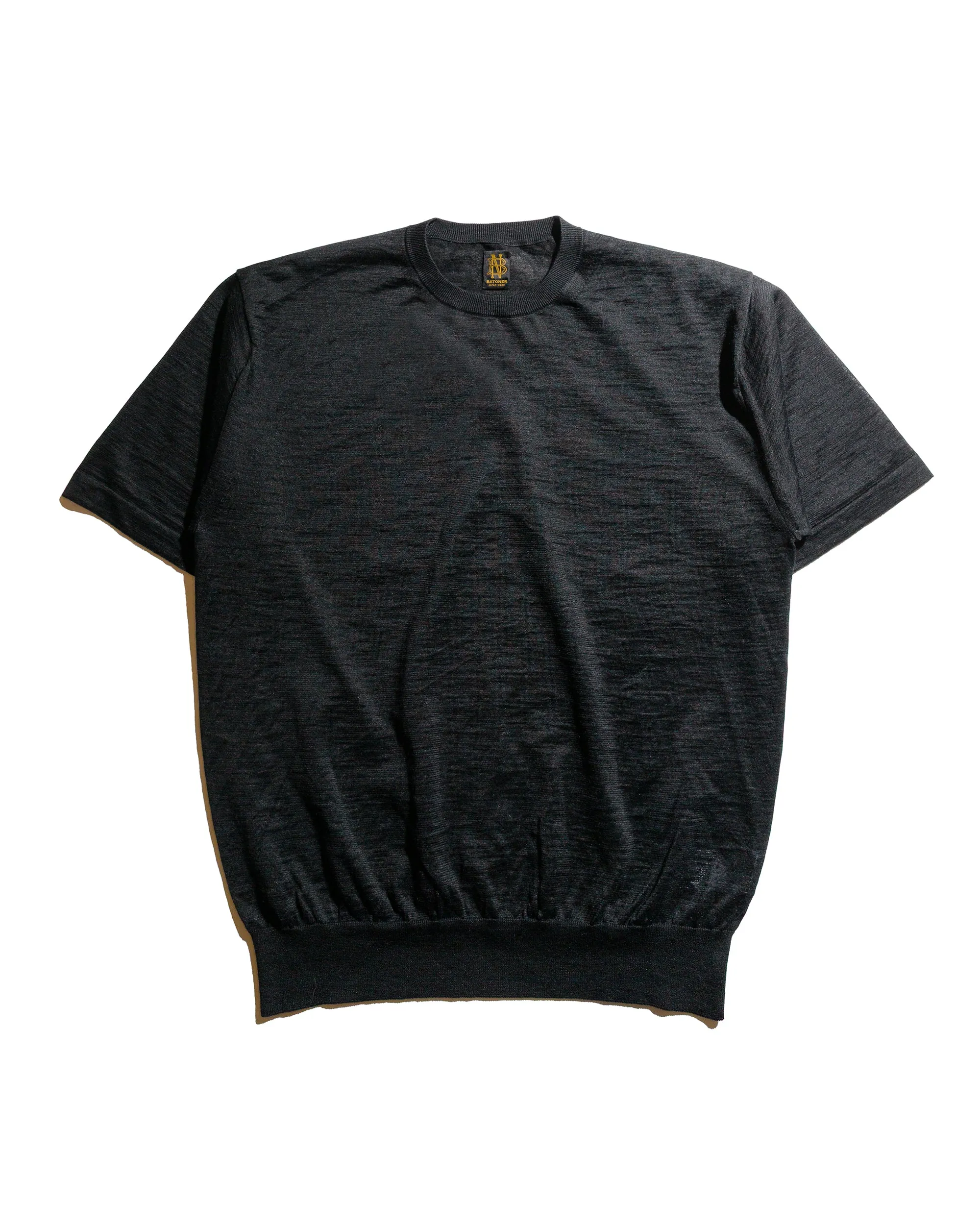 Batoner Choma Crew Neck S/S Black Cold Weather Look