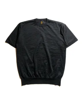 Batoner Choma Crew Neck S/S Black Cold Weather Look