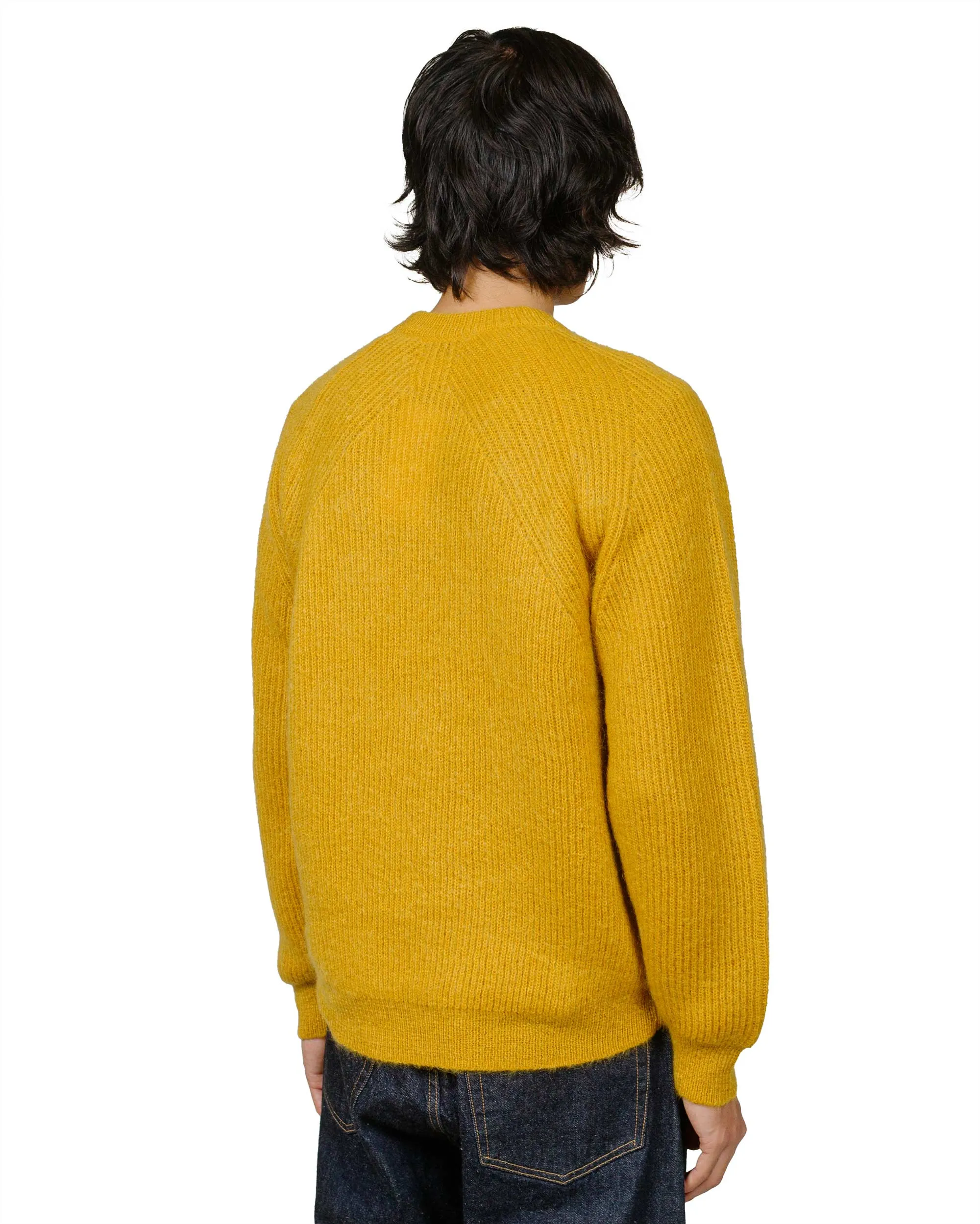 workout wear Batoner Pure Mohair Signature Crew Neck Yellow