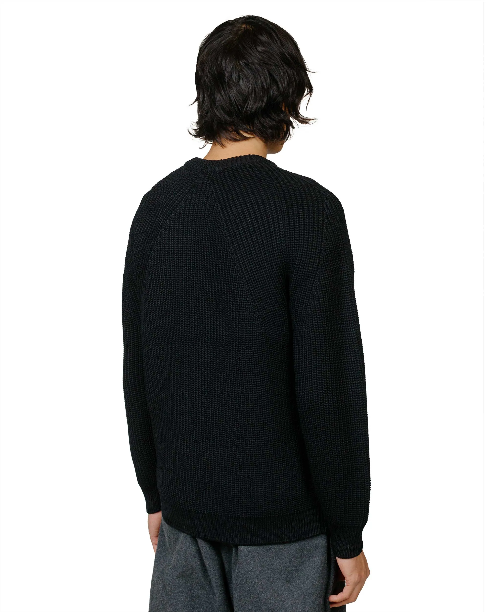 Street Style Batoner Signature Crew Neck Black