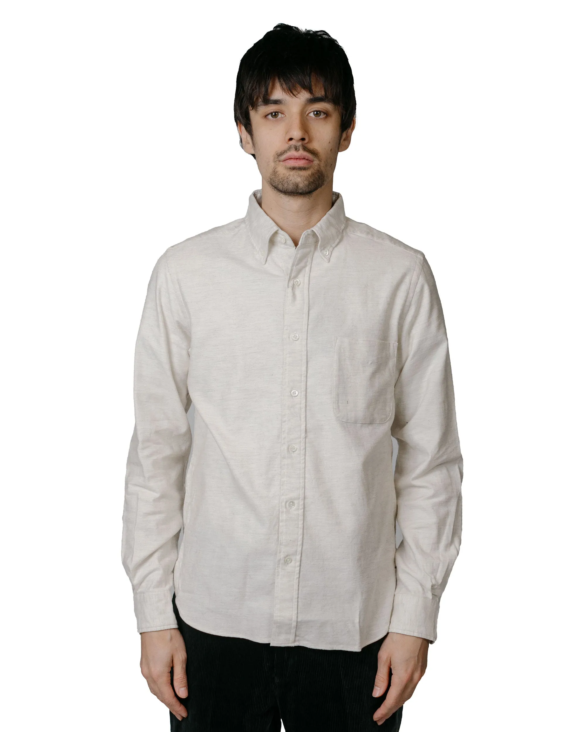 Premium Finish Eco Friendly Material Beams Plus B.D. Flannel Solid Off White