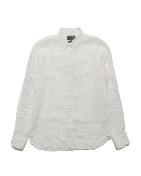 Beams Plus B.D. Linen Oxford White Athletic Cut Flexible Knit