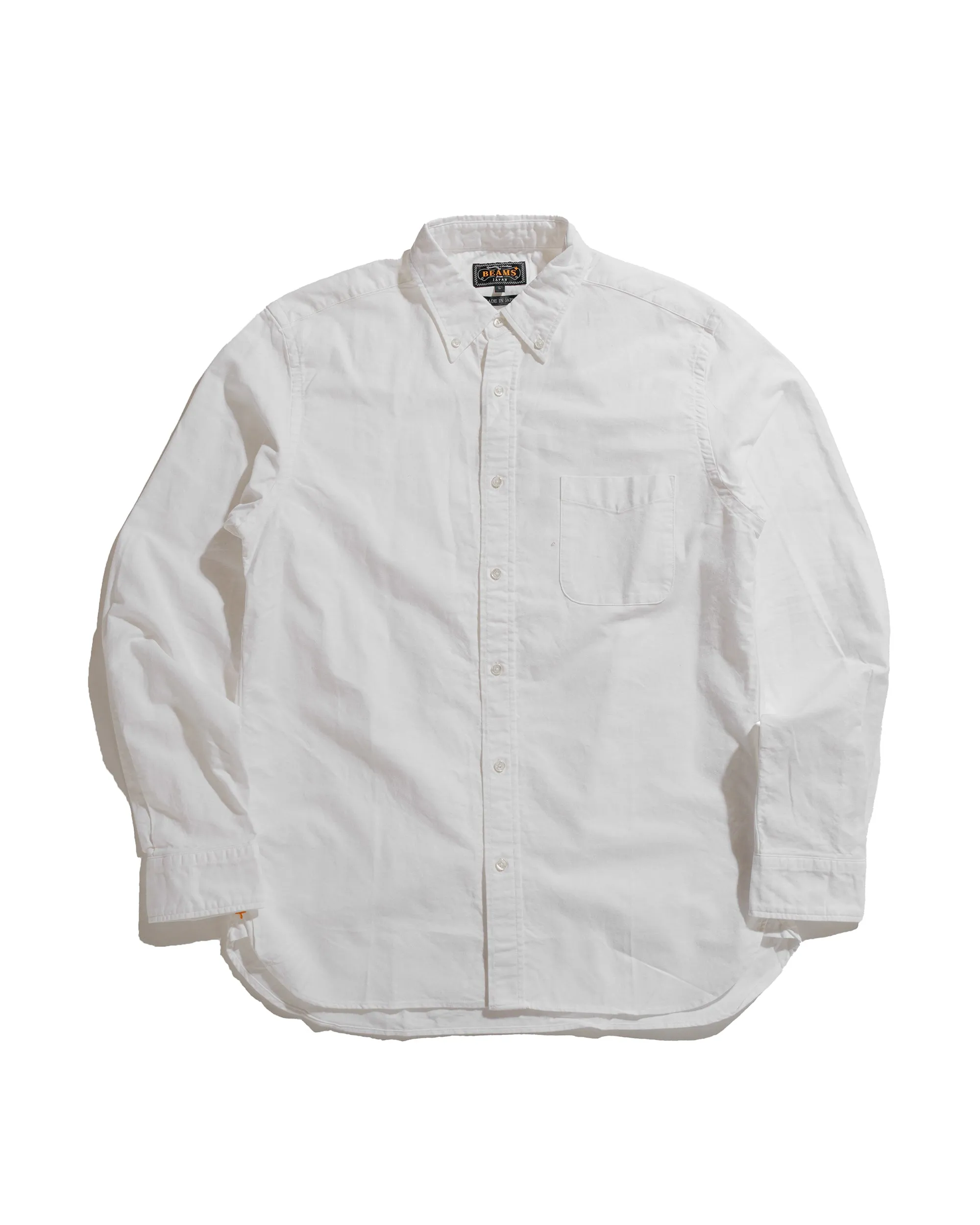 Beams Plus B.D. Oxford White Non Chafe Seams Functional Design