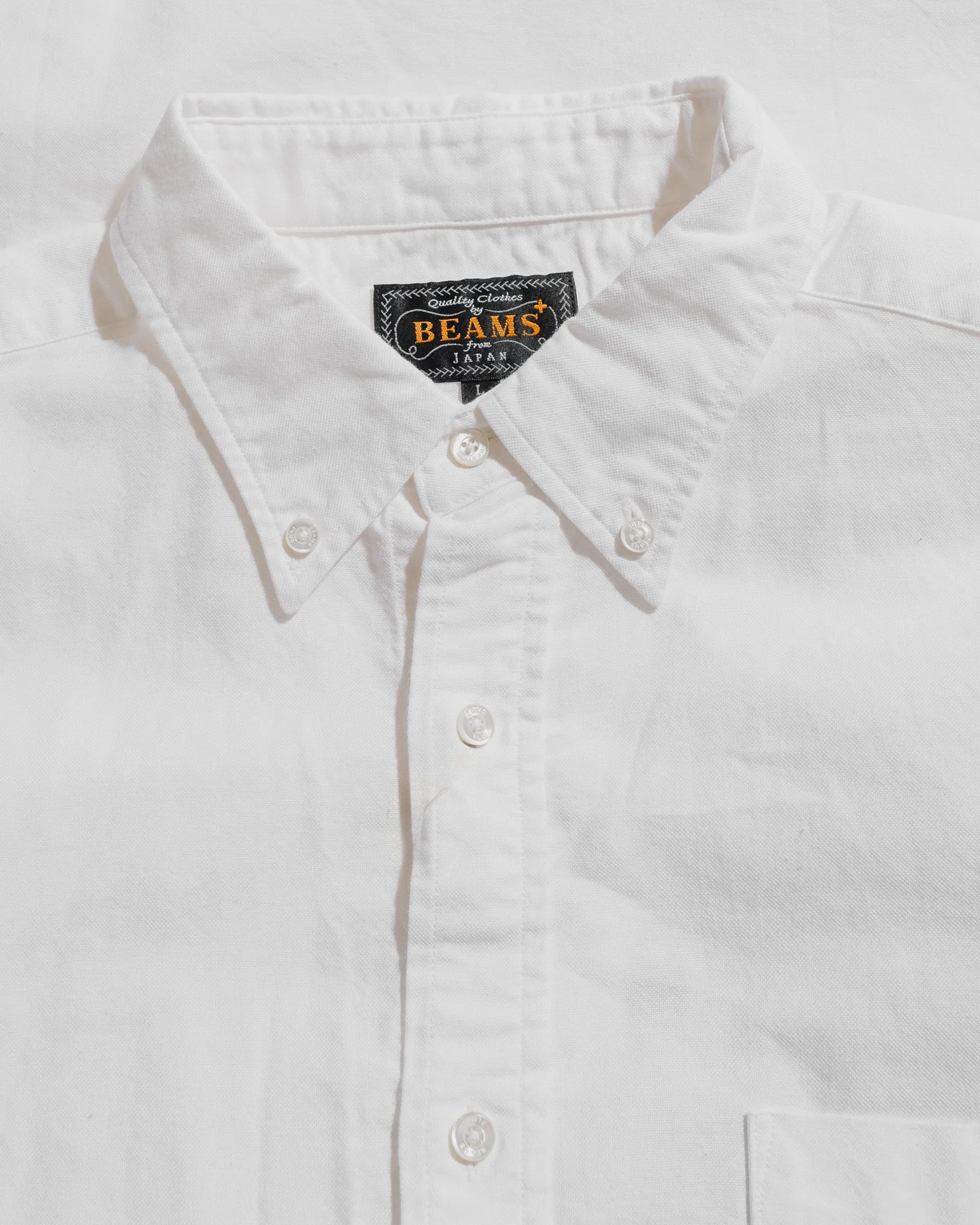 Beams Plus B.D. Oxford White Dressy look