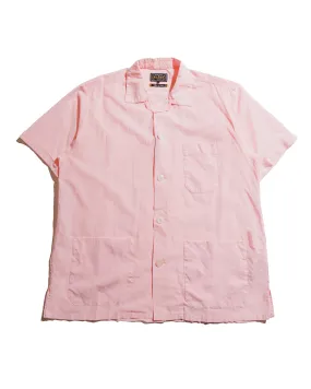 Beams Plus Beach Shirt 100/2 Organdy Garment Dyed Pink ethical fashion