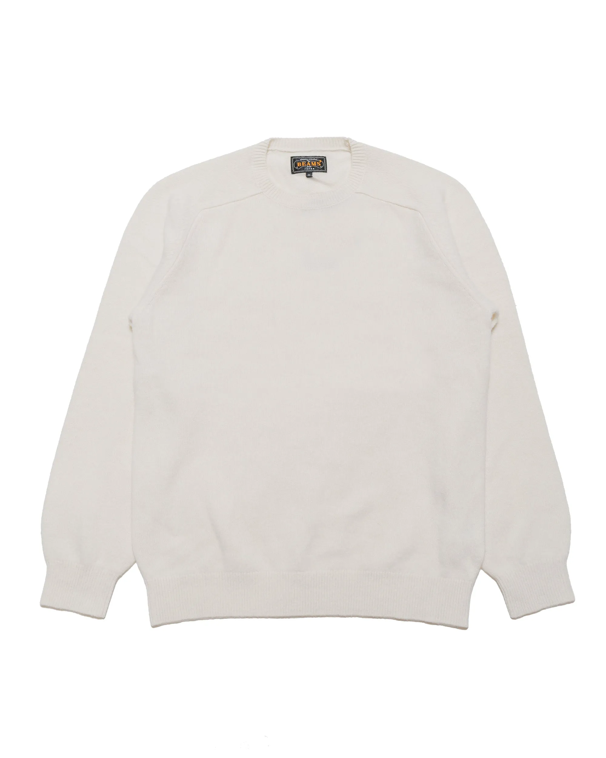 Beams Plus Crew 9G Off White Quick-Dry Tech