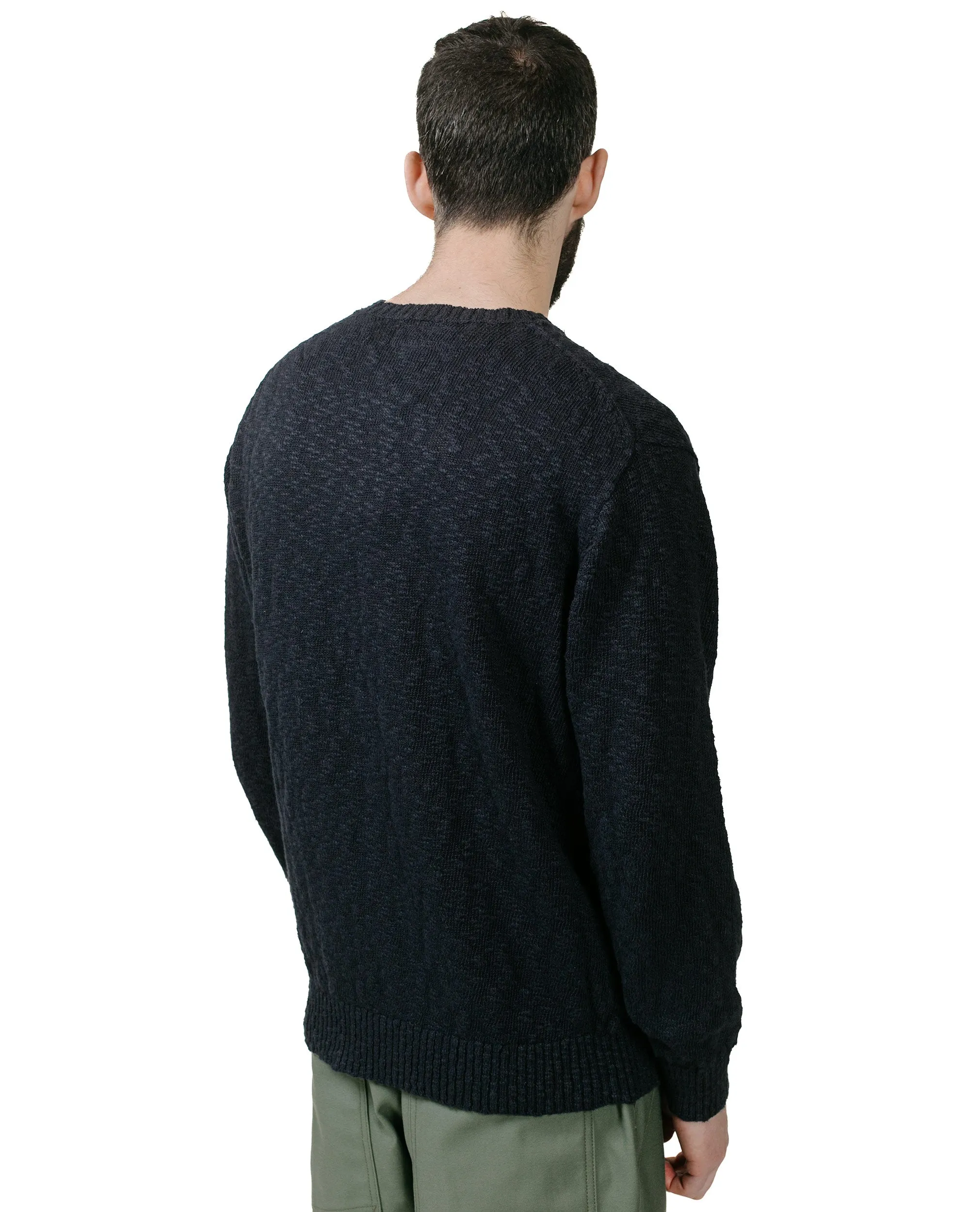 Beams Plus Crew Cotton Hemp 5G Navy Work Wear Outdoor Bold