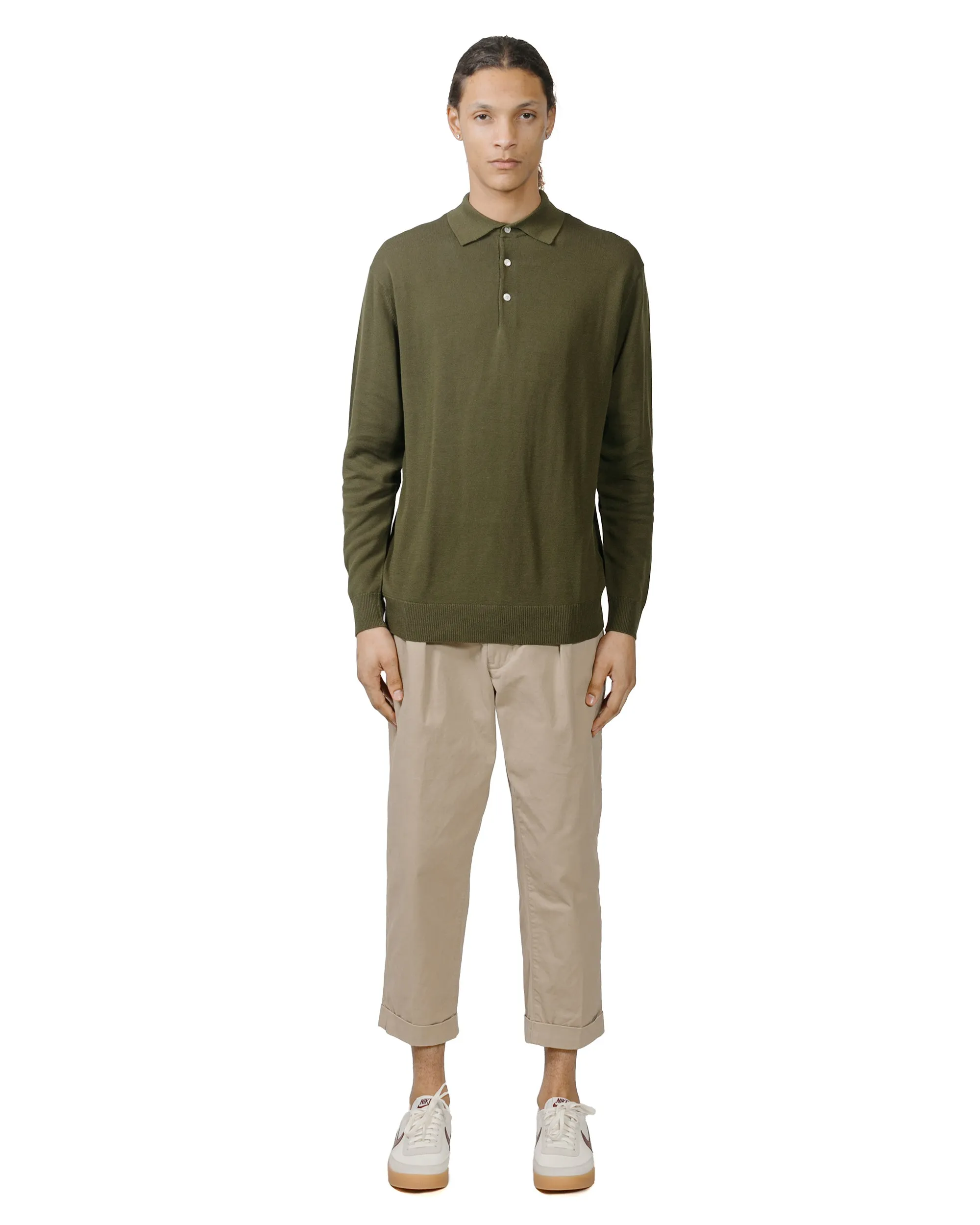 Beams Plus Knit Polo 12G Olive product gift wrapping