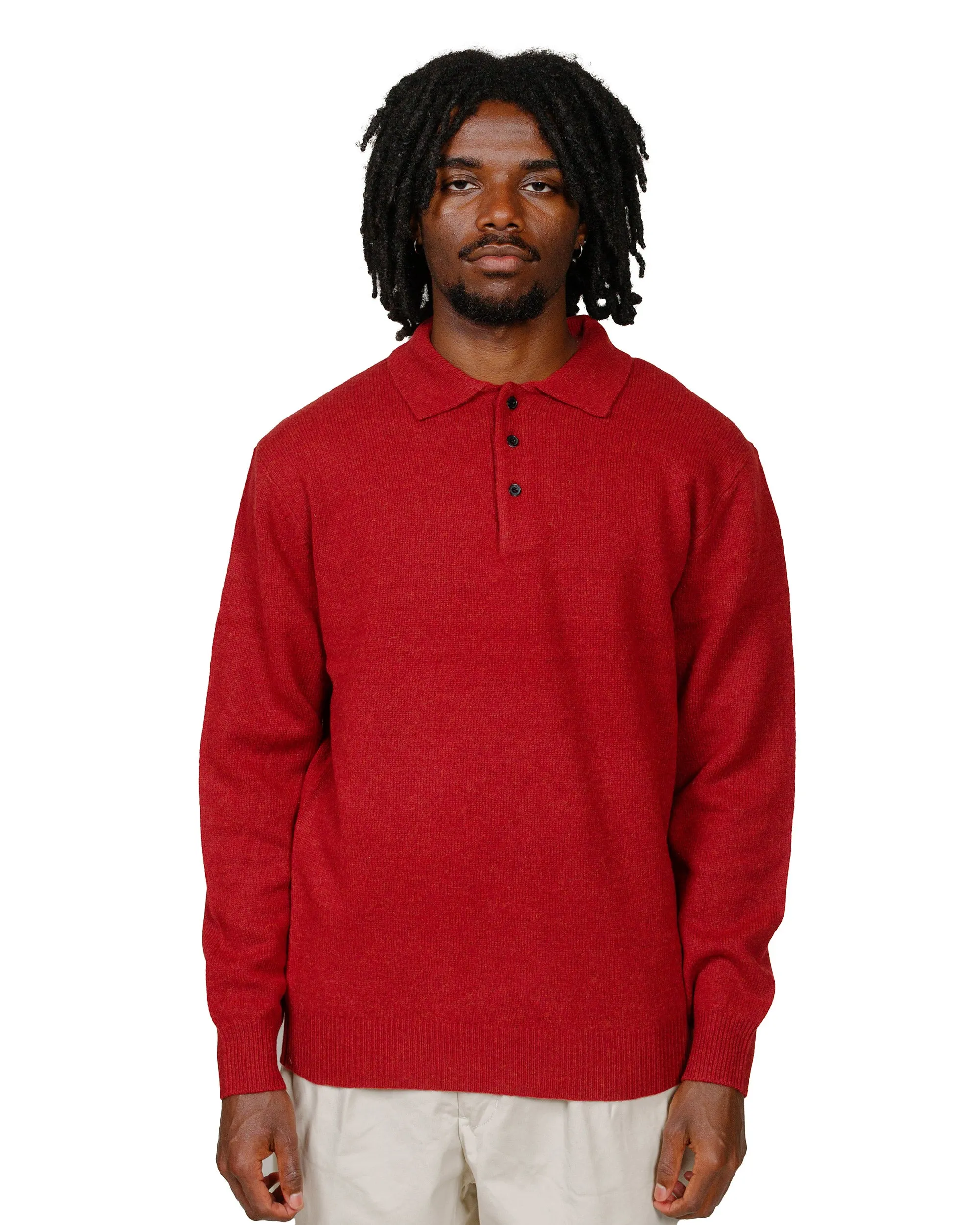 Beams Plus Knit Polo 9G Burgundy product market share