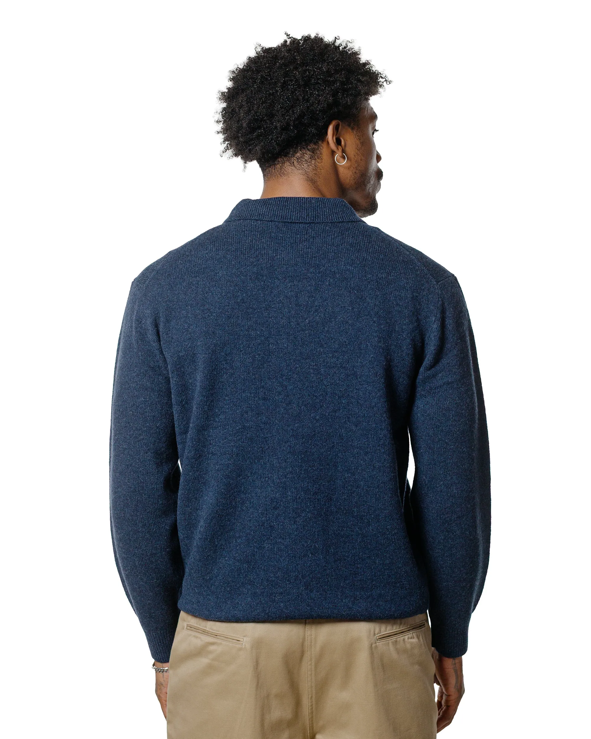 suitable for casual events Beams Plus Knit Polo 9G Navy