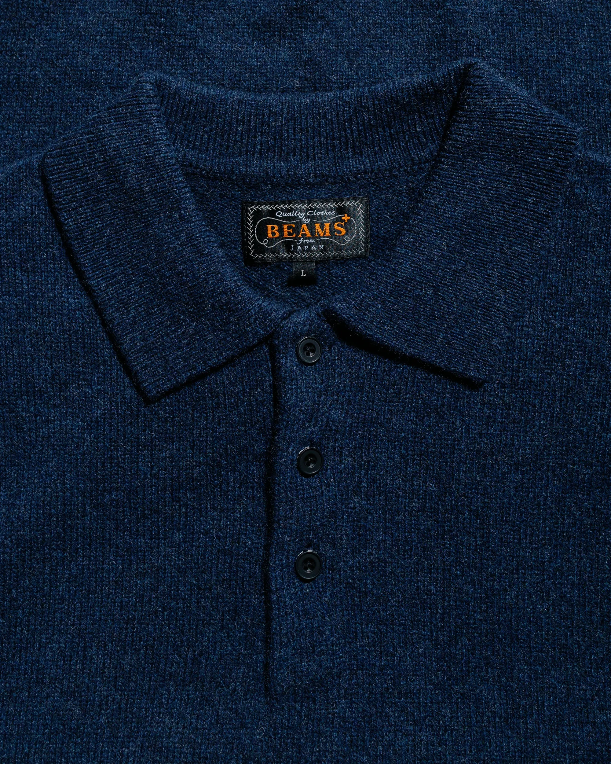 Modern Fit Urban Style Beams Plus Knit Polo 9G Navy