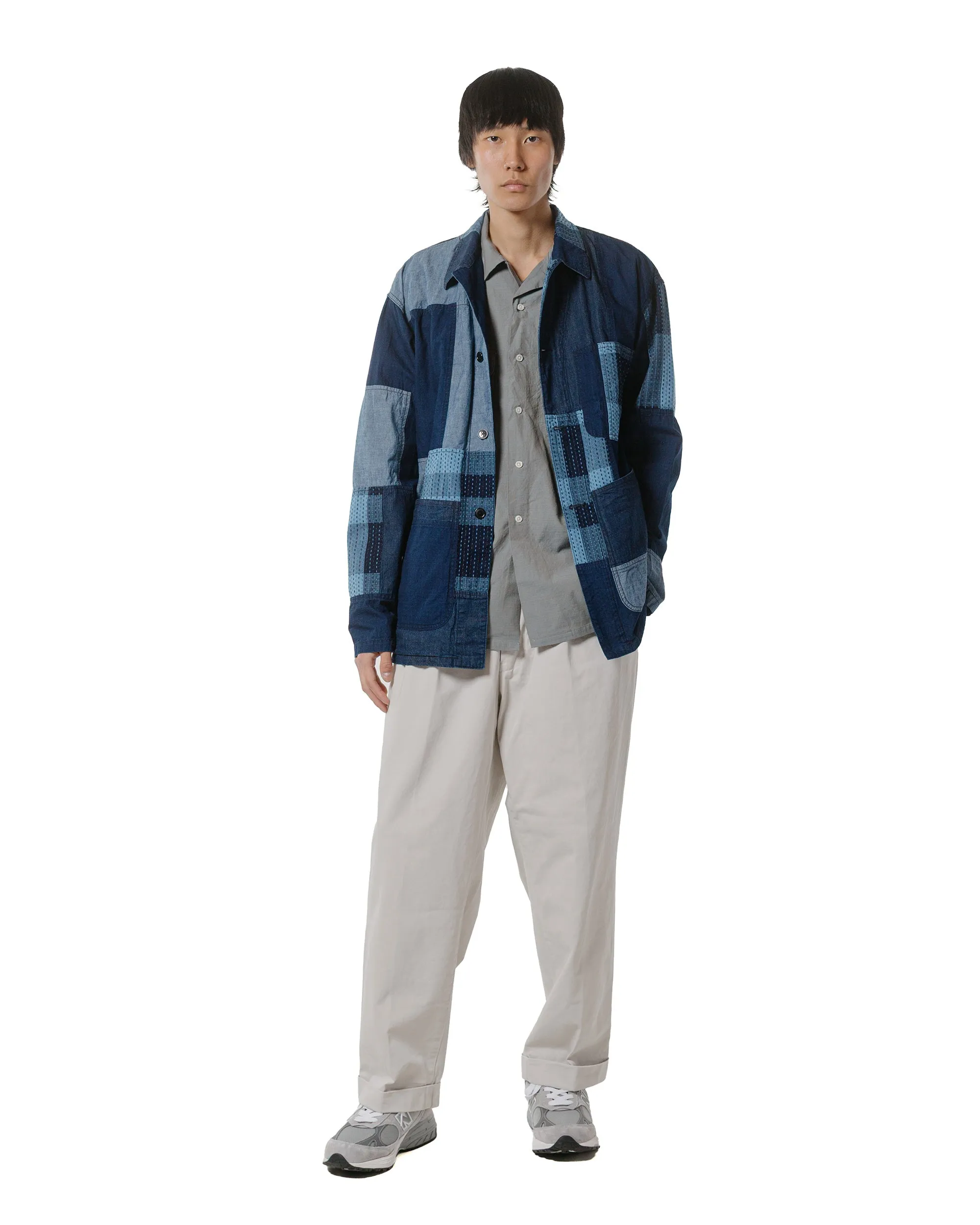 First Date Versatile Look Beams Plus Open Collar Slab Chambray Sage