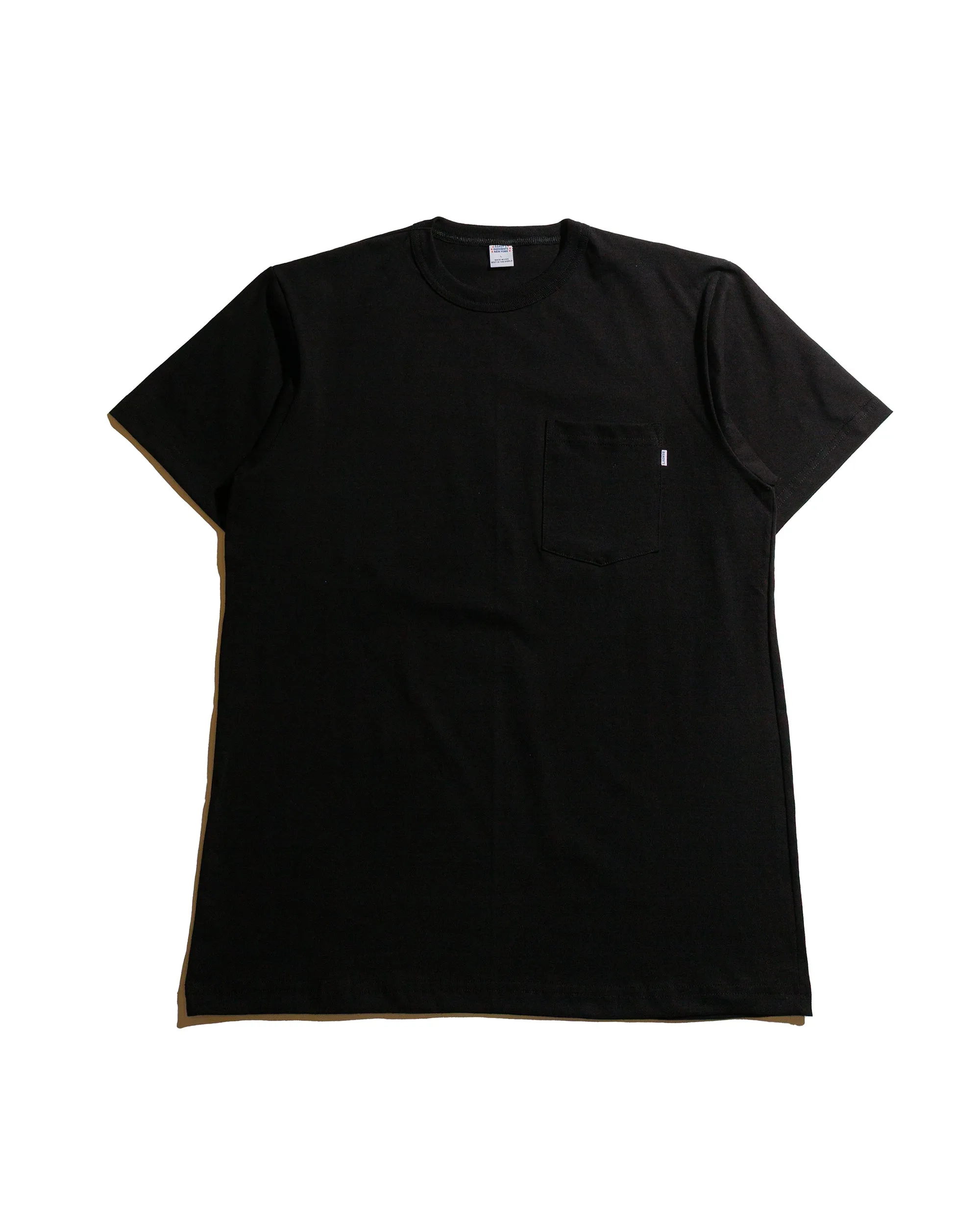 Midweight Knit Modern Twist Randy's Garments Pocket Tee (Tab Label) Black