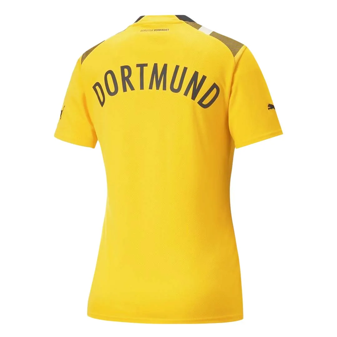 Puma - Women's Borussia Dortmund 22/23 Cup Replica Jersey (765896 01) Muscle Fit Flexible Yoke Design