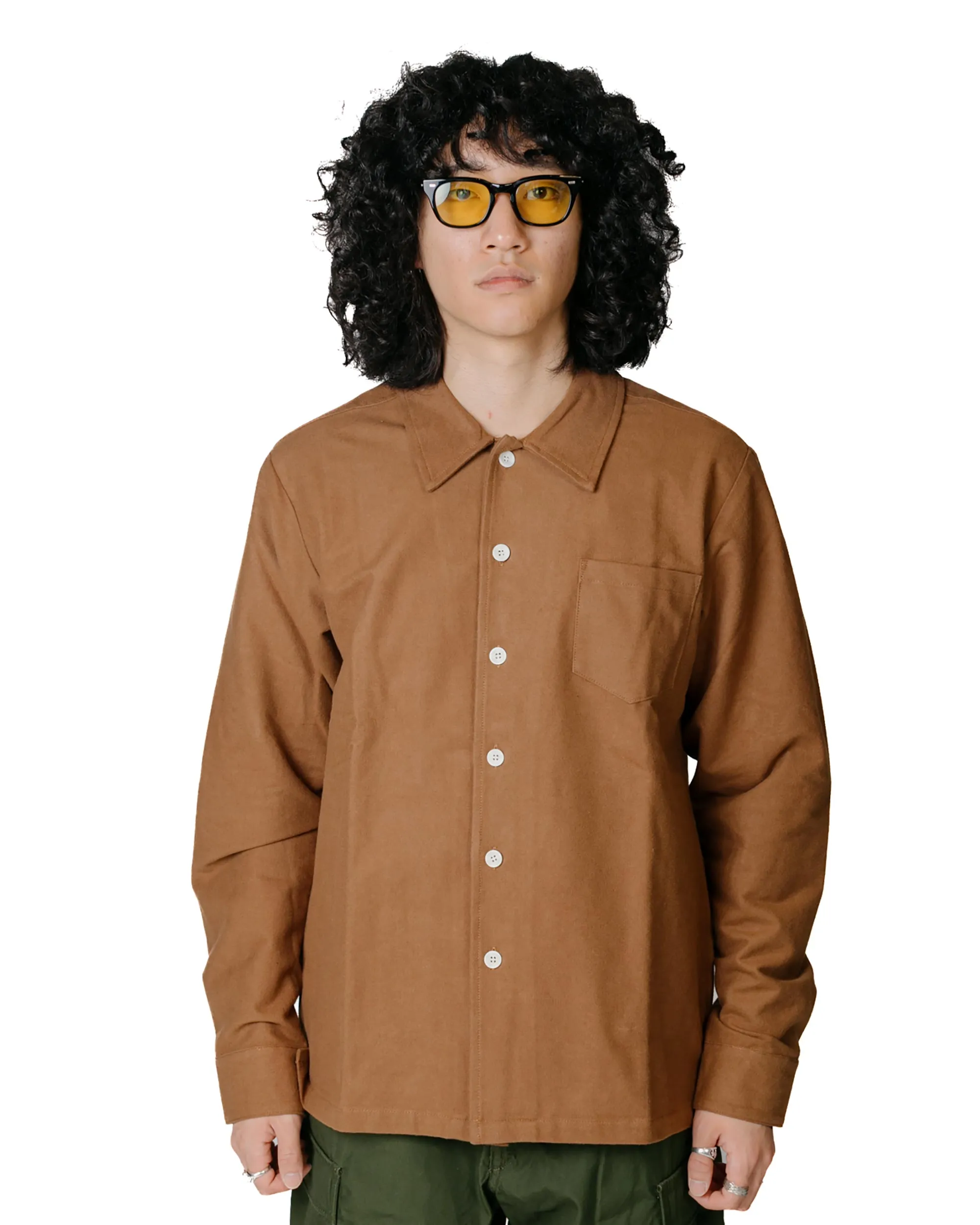 Country Escape Bather Mocha Flannel Leisure Shirt