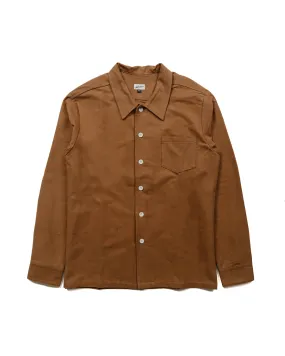 Bather Mocha Flannel Leisure Shirt Performance Fabric Functional Fashion
