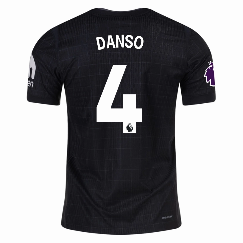 Nike Danso Tottenham Hotspur Authentic Away Jersey 25/26 w/ EPL Patch (Black/Iron) All Purpose Design