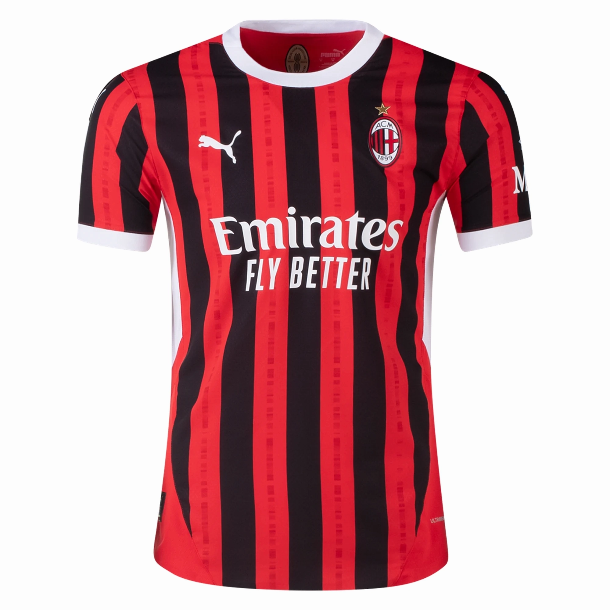 Puma AC Milan Authentic Home Jersey 24/25 (Puma Red/Puma Black) Court Style Street Motion