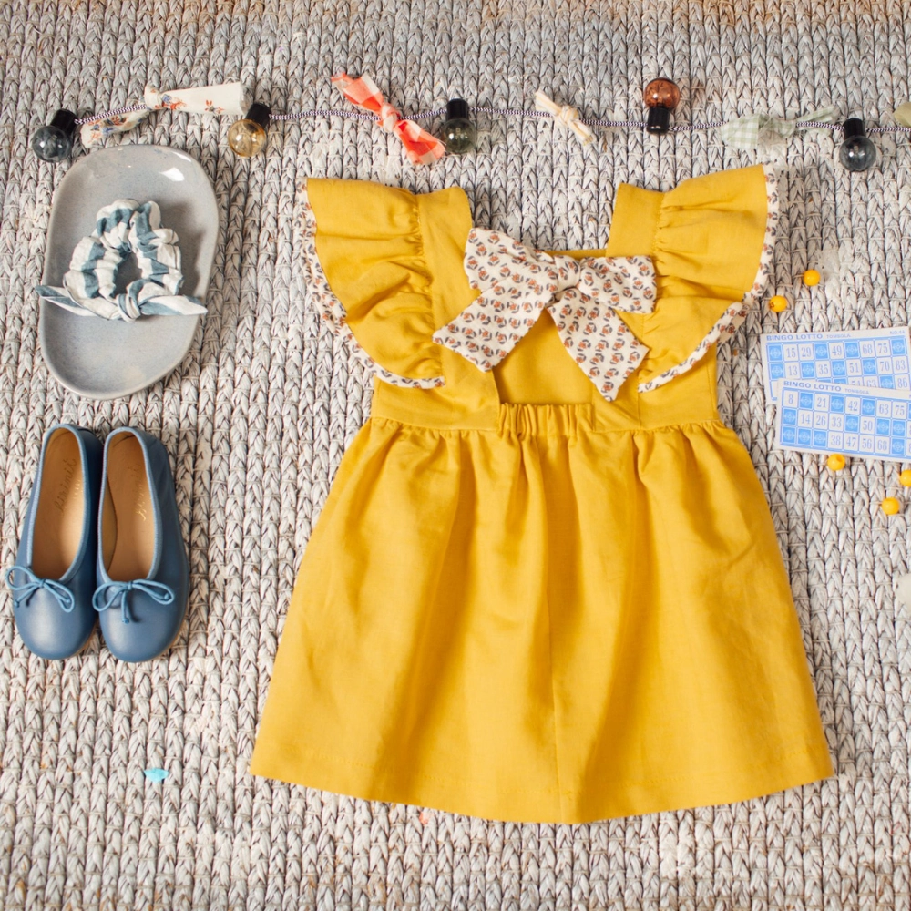Birinit Petit Plazuela bow dress Layered Look
