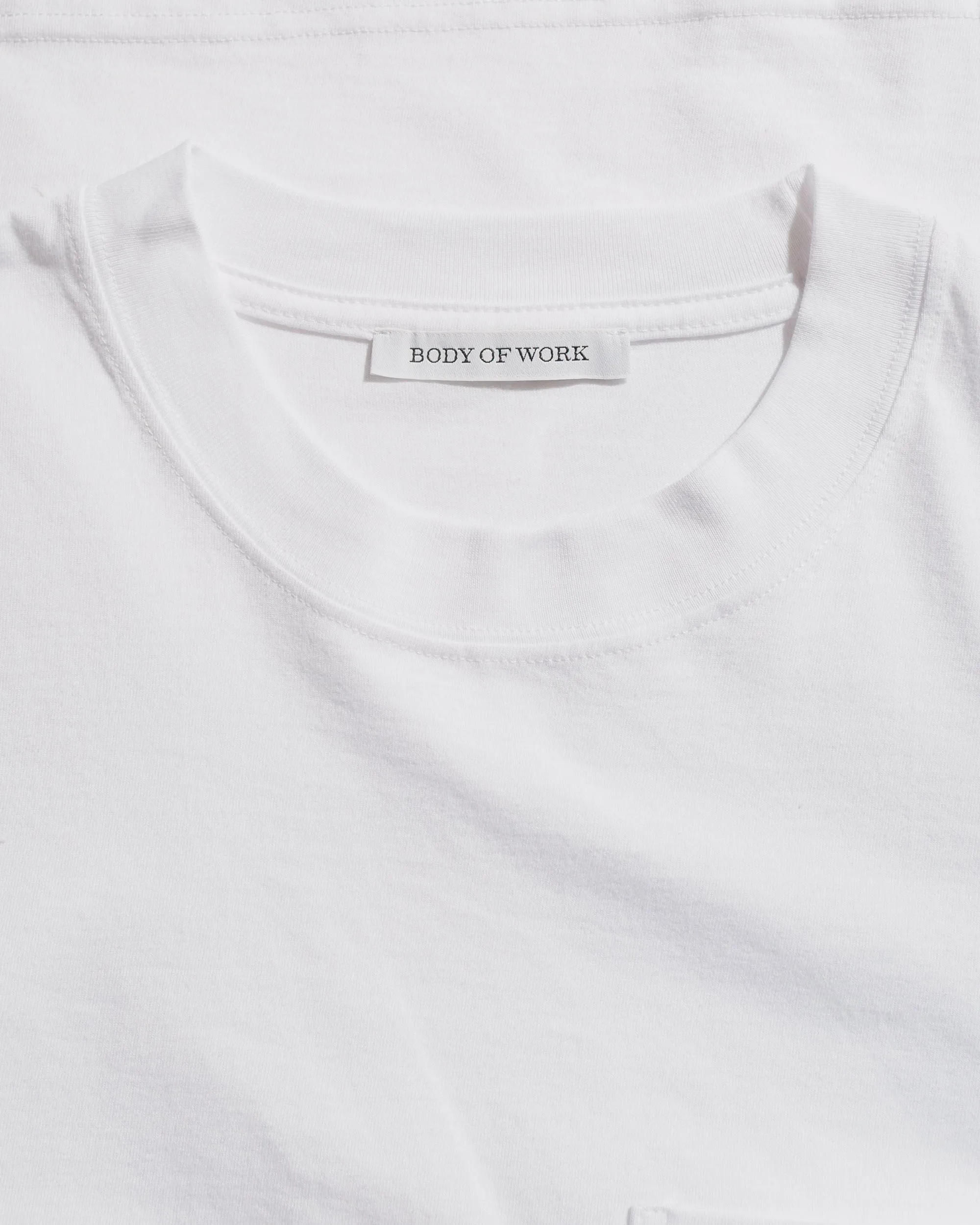 Body of Work Reed Pocket T-Shirt White Beach Wear Breathable and Comfortable