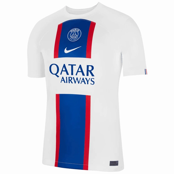 Nike Paris Saint-Germain Third Jersey 22/23 (White/Old Royal) Comfort Optimized Lining Thermal Regulating Fabric