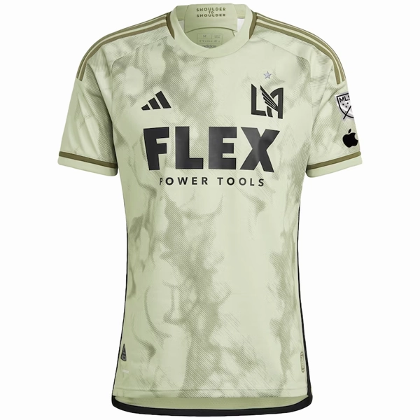 adidas LAFC Authentic Bouanga Away Jersey w/ MLS   Apple TV Patch 23/24 (Green) Friction Free Hemline Design Responsive Gear