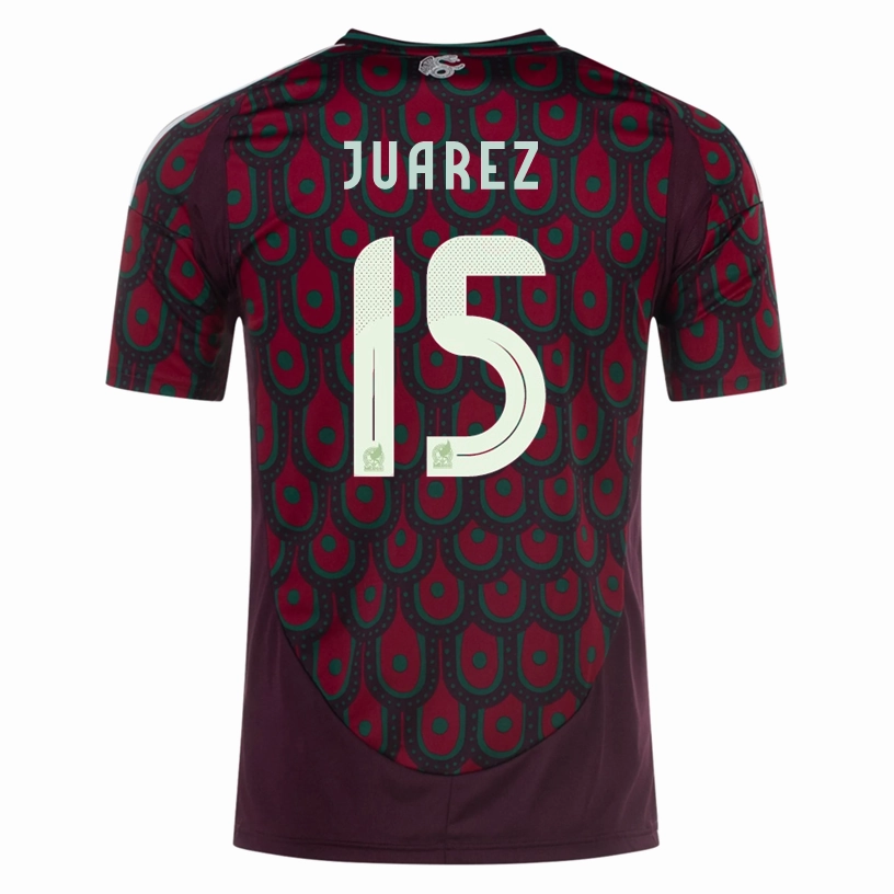 High Density Knit Fabric Adidas Mens Mexico Ramon Juarez Home Jersey 24/25 (Multicolor)