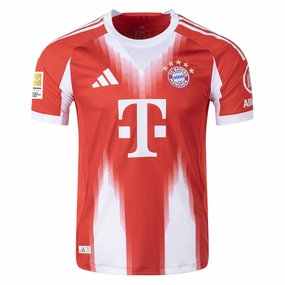 Ultimate Comfort Stretch Lines adidas Bayern Munich Authentic Home Jersey w/ Bundesliga Champion Patch 25/26 (Red)
