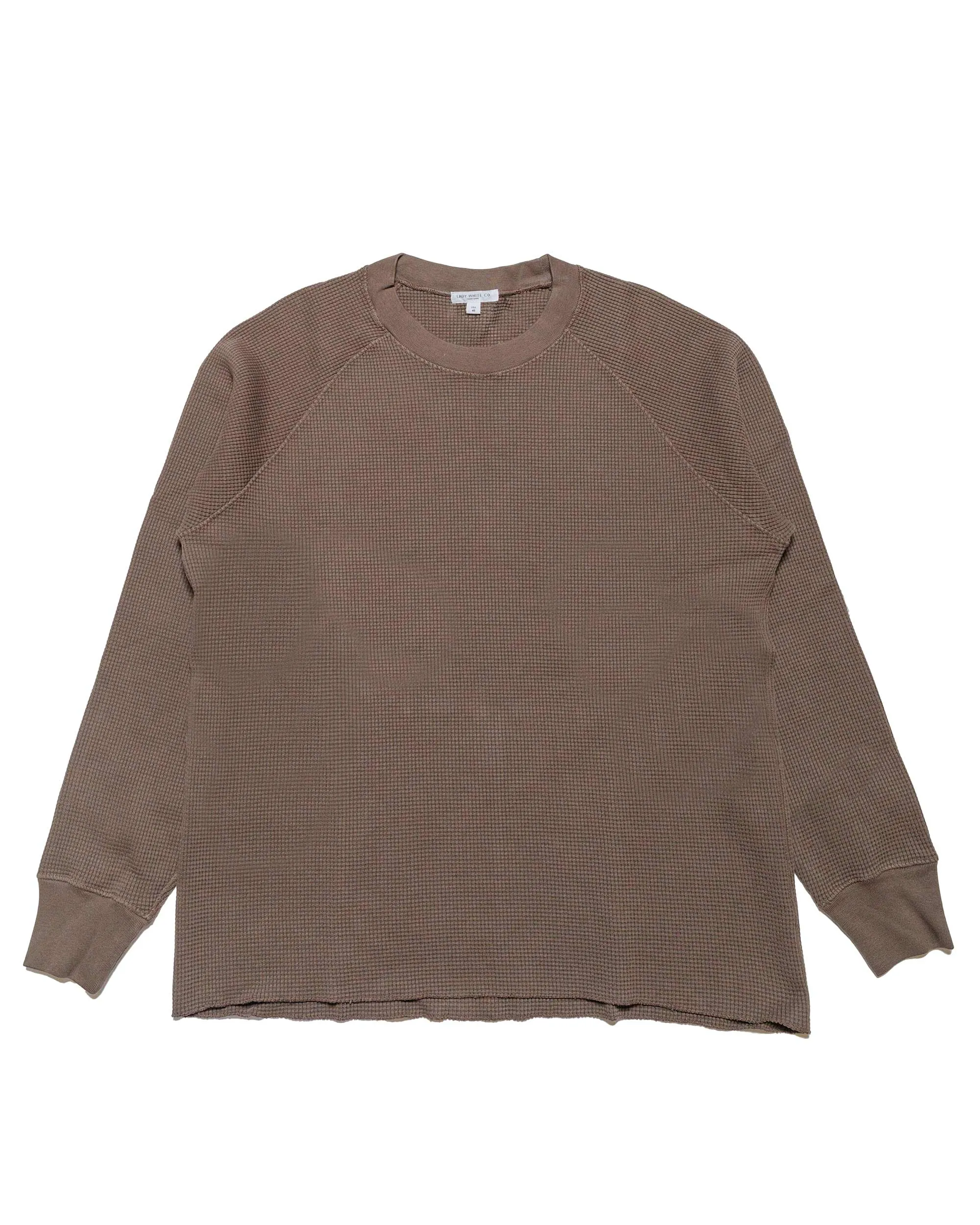 Fashion Fit Lady White Co. Raglan Thermal Deep Cement