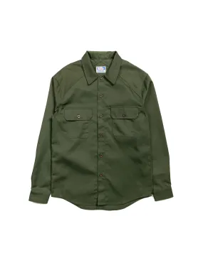 Animal Print Modern Look Rosa Rugosa Ranger Long Sleeve Shirt Olive Drab