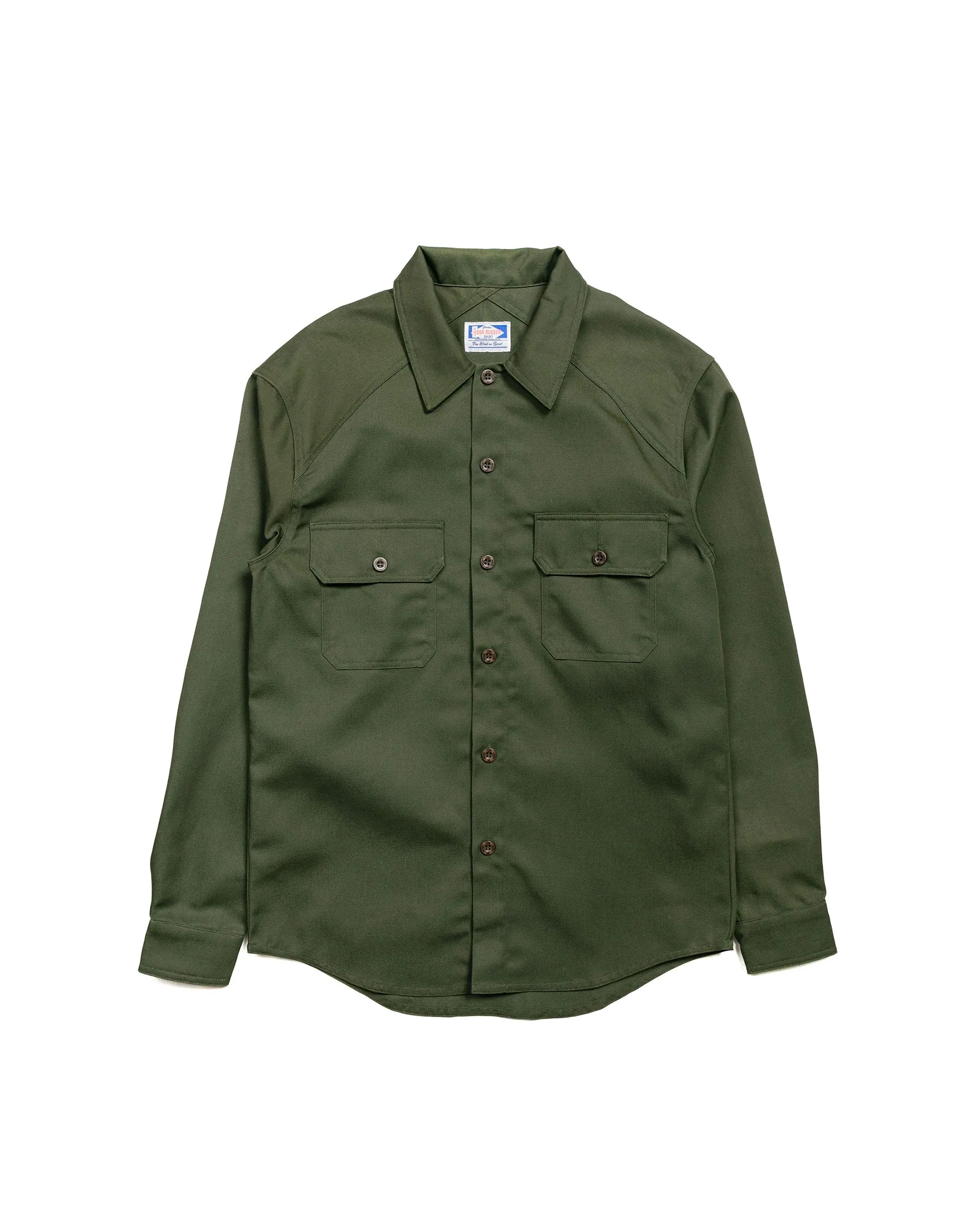 Animal Print Modern Look Rosa Rugosa Ranger Long Sleeve Shirt Olive Drab