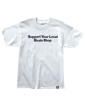 Handmade Glow LightweightWeave Thank You Support Tee - White