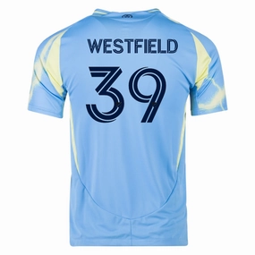 Bonded Armhole Easy Movement adidas Philadelphia Union Frankie Westfield Authentic Away Jersey 25/26 (Blue/Yellow)