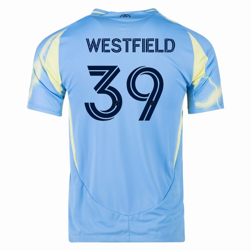 adidas Philadelphia Union Frankie Westfield Authentic Away Jersey 25/26 (Blue/Yellow) Air Control