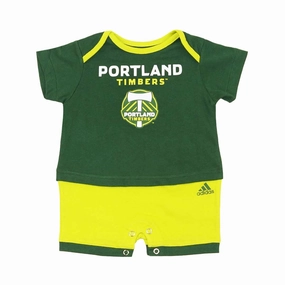 adidas - Kids' (Infant) Portland Timber Romper (R8S1RL5 PT) Temperature Regulating Material UV Protection