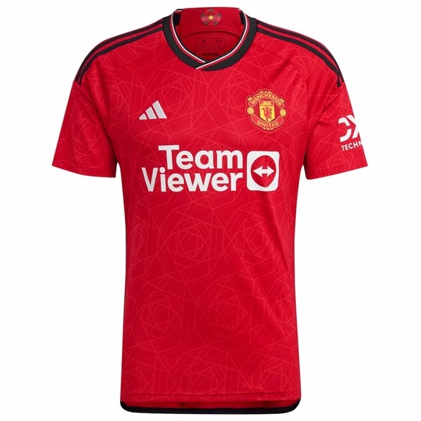 Bonded Armhole Frames Wear Resistant Reinforcement adidas Manchester United Home Jersey 23/24 (Team College Red)
