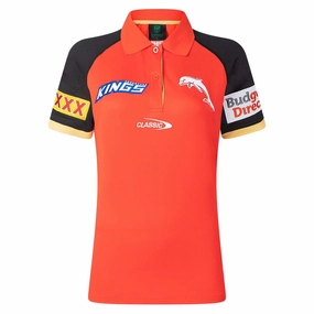 Quick Access Side Vents Women's NRL Redcliffe Dolphins 2025 Media Polo