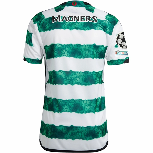 Heat Transfer Graphics adidas Celtic Home Jersey w/ Champions League Patches 23/24 (Green/White)