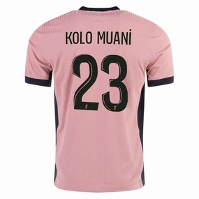 Breath Flow Nike Paris Saint-Germain Authentic Randal Kolo Muani Third Jersey 24/25 (Rust Pink/Black)