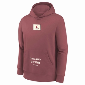 All Purpose Knit Any Activity Junior's NBA Chicago Bulls Statement Courtside Fleece Hoodie