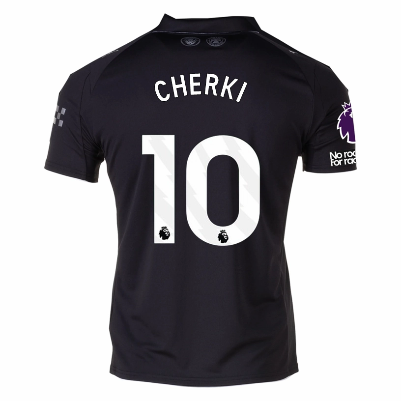 Puma Cherki Men's Manchester City Away Jersey 25/26 w/ NRFR   EPL Patches (Puma Black) Power Form