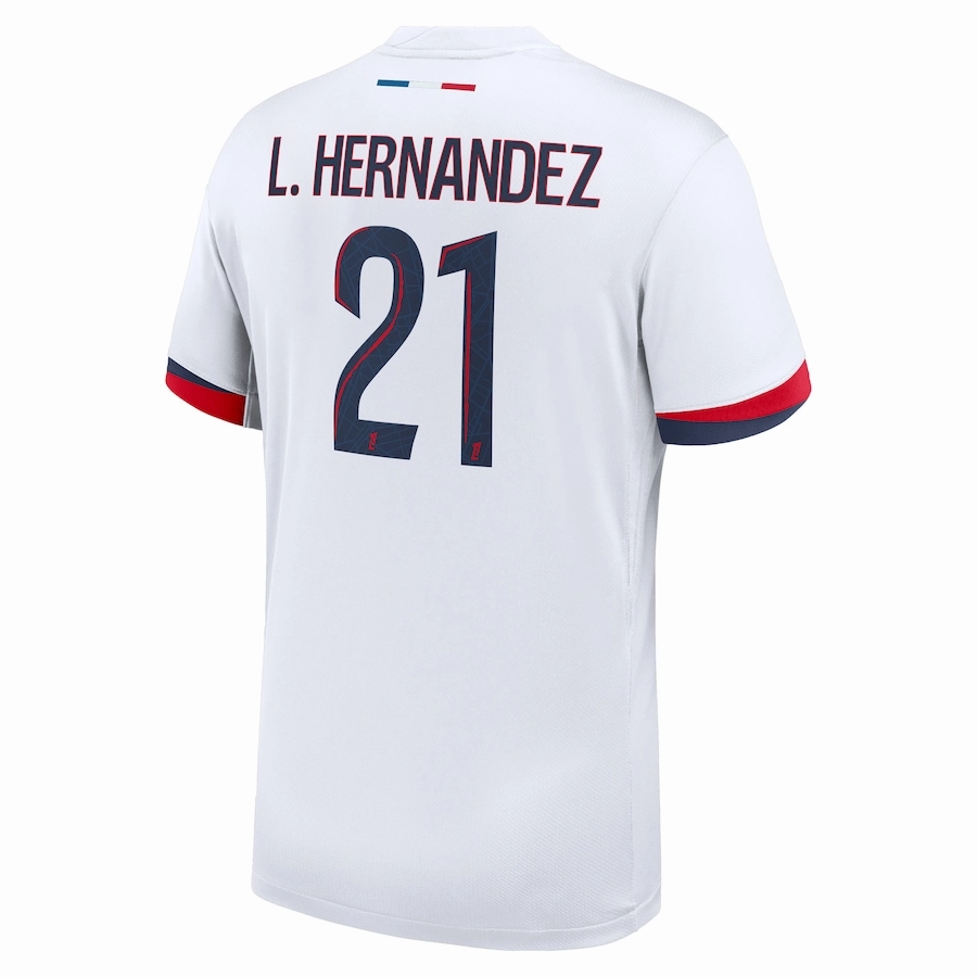 Quick Release Cuffs Nike Paris Saint-Germain Lucas Hern??ndez Away Jersey 24/25 (White/Midnight Navy)