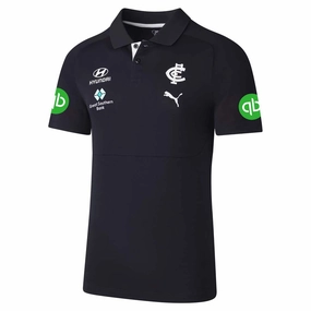 Men's AFL Carlton Blues Football Club 2025 Team Polo Ready To Move